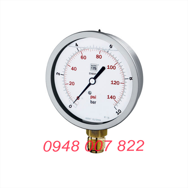 Đồng hồ đo áp suất MS4 DN100 (FIMA)